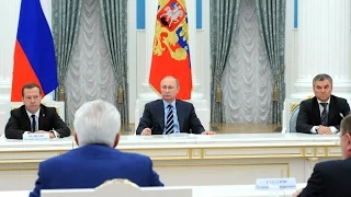 Путин встретился с лидерами партий, прошедших по итогам выборов в Госдуму