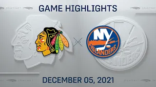 NHL Highlights | Blackhawks vs. Islanders - Dec. 5, 2021