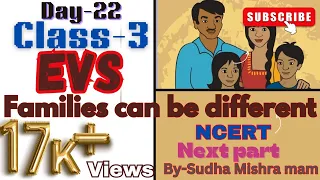 Day-22 | Families can be different | Class-3 | Ncert |EVS |