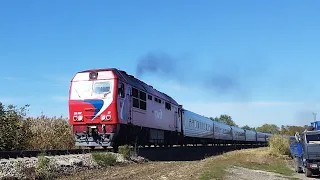 ТЭП70БС-137 с поездом Адлер-Ставрополь