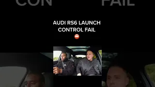 HE BROKE THE RS6 (LAUNCH CONTROL FAIL )