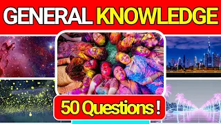 General Knowledge Quiz Trivia 35 📚💡| Can You Answer All 50 Questions Correctly? 2024