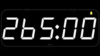 265 MINUTE - TIMER & ALARM - 1080p - COUNTDOWN