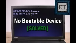 How to Fix Media Test Failure, Check cable, No Bootable Device, Boot Device Not Found