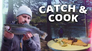 Rainbow trout fishing - Catch and cook