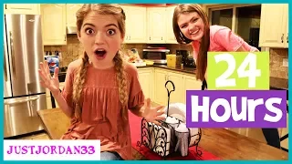 24 HOURS In KiTCHEN! Blanket Fort And Funny Truth Or Dare / JustJordan33