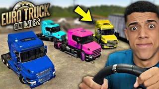 HOJE NEM A PRF PEGA O RD E O COMBOIO! - EURO TRUCK SIMULATOR 2 no VOLANTE!