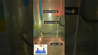 Anode & Cathode Experiment of Chemistry || NaCl & DC volt || ☢️🧡💥🔥🌏