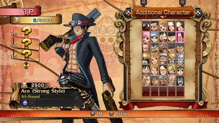 One Piece Burning Blood All Characters