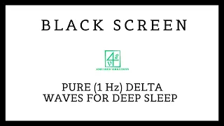 Relaxing Sleep Sounds- 30 Minutes Of Pure 1Hz Delta Waves Black Screen (Dark Screen)