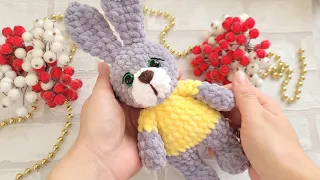 🐰ПЛЮШЕВЫЙ ЗАЙЧИК🐇КРОЛИК КРЮЧКОМ✨СИМВОЛ 2023г/crochet bunny