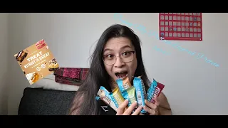 MYPROTEIN LAYERED BARS TASTE TEST | Including Crunchy Peanut Butter!!