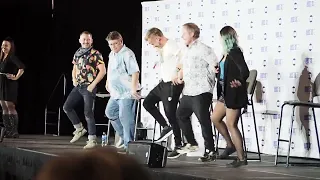 Four Hobbits Line Dancing in Dallas, TX - FanExpo June 18th, 2022