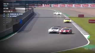 Amazing Ferrari vs Porsche Battle For The Lead | 4 Hours Of Silverstone 2020