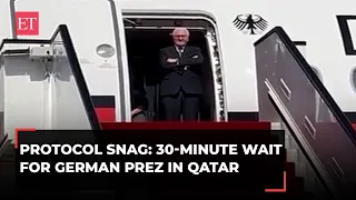 German President Steinmeier kept waiting for 30 minutes as Qatari Foreign Minister 'arrives late'