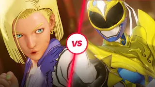 CAMMY (Android 18) vs CHUN-LI (Power Ranger) - Street Fighter V Champion Edition MOD 4K