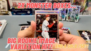 2023 Topps Chrome Monster Boxes (2x) | Rookie Image Variation HIT & GOLD /50?!