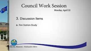 Lakeville City Council Work Session 4-22-24