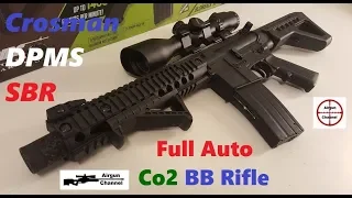 Crosman DPMS SBR Review & Accuracy Test (Full Auto BB Rifle)