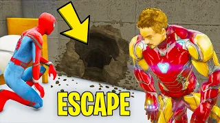 ESCAPING PRISON WITH AVENGERS ARMY IN GTA 5