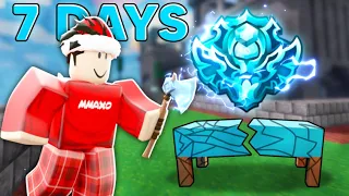 Can I Get DIAMOND RANK In 7 DAYS? Day 2. (Roblox Bedwars)