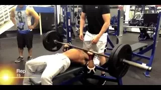 225 x 50 Bench Press | No Sets All Reps