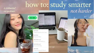 MIDTERMS WEEK vlog + 8 study tips for college students 📚 How to work smarter, NOT harder