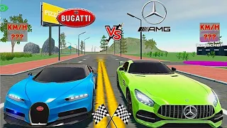 Car Simulator 2 | Bugatti Chiron Vs Mercedes AMG GT | Race & Top Speed