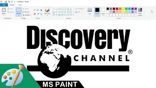 How to draw a Discovery Channel logo using MS Paint | Drawing Tutorial