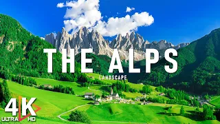 FLYING OVER THE ALPS 4K - Video Ultra HD - Scenic Relaxation Film with Relaxing Music