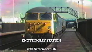 BR in the 1980s Knottingley Station on 25th September 1987