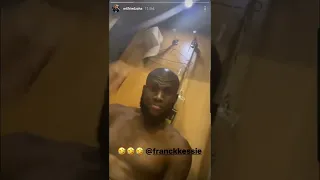 Franck Kessié the Bald Head 🤣 - Wilfried Zaha Instagram Story