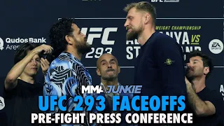 UFC 293 Pre-Fight Press Conference Faceoffs: Tai Tuivasa vs. Alexander Volkov, More