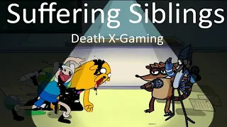 Friday Night Funkin' - Suffering Siblings But Pibby Finn & Jake Vs Mordecai & Rigby (FNF MODS) #fnf