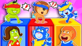 LionET | Selecting Moms from Colored Boxes | Cartoon for Kids