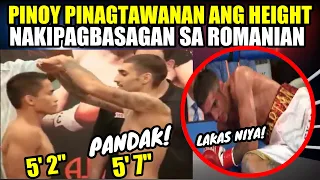 PINOY TINAWAG NA PANDAK ! NAKIPAG BASAGAN NG MUKHA GULAT ANG ROMANIAN!