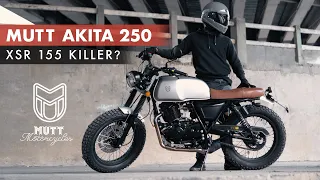 MUTT AKITA 250 Review vs Yamaha XSR 155?