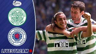 Celtic v Rangers  | #StayHome LIVESTREAM (27/08/00) | Henrik Larsson, Reyna, Sutton & More!