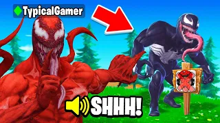 I went UNDERCOVER in a CARNAGE vs VENOM Tournament! (Fortnite)