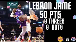 Lebron James 50 pts in unreal 6 threes 6 Asts nba