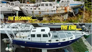 The end! Steel boat transformation 3 years in one video