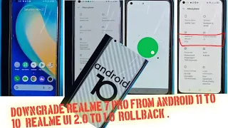 Downgrade Realme 7 Pro From Android 11 to 10 | Realme UI 2.0 to 1.0 (Rollback)