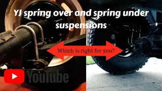 Shop Talk: Spring over vs Spring under??