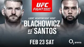 UFC Fight Night Santos Vs. Blachowicz Fight Predictions with Ali