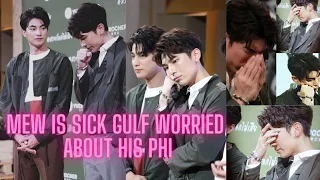 mew is sick gulf worried about his p'mew 🥺🤧