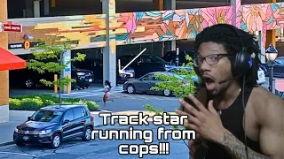 "Oh she's fast!!!? Track Star vs. Cops #2 REACTION