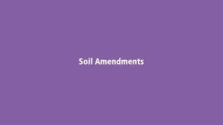 Soil Amendments
