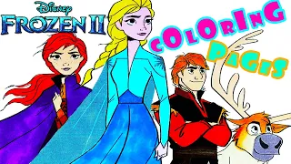 Frozen 2 Coloring Pages | Elsa Anna Olaf Kristoff Sven | New Pages 2019