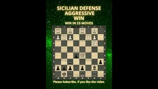 Sicilian Defense | Aggressive Win | Chess Openings | Chess Tricks | Chess Game | Learn Chess