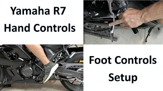 INTRO Yamaha R7 Project: Stock Ergonomics, Hand & Foot Controls Setup Ep 2